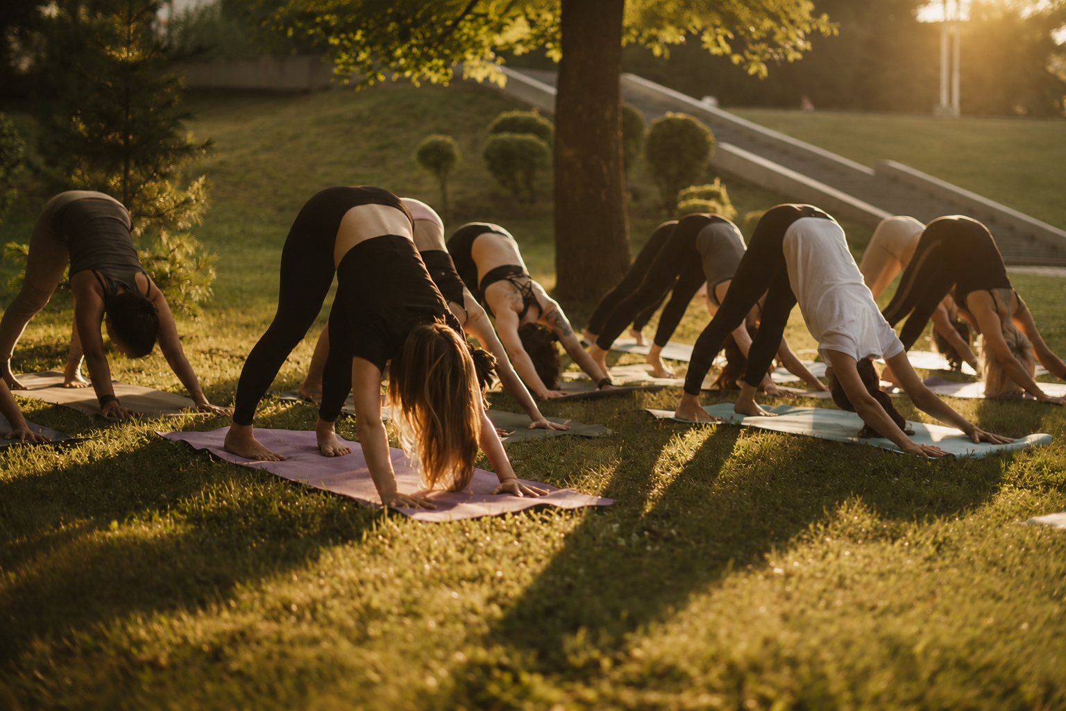 Yoga practice moment