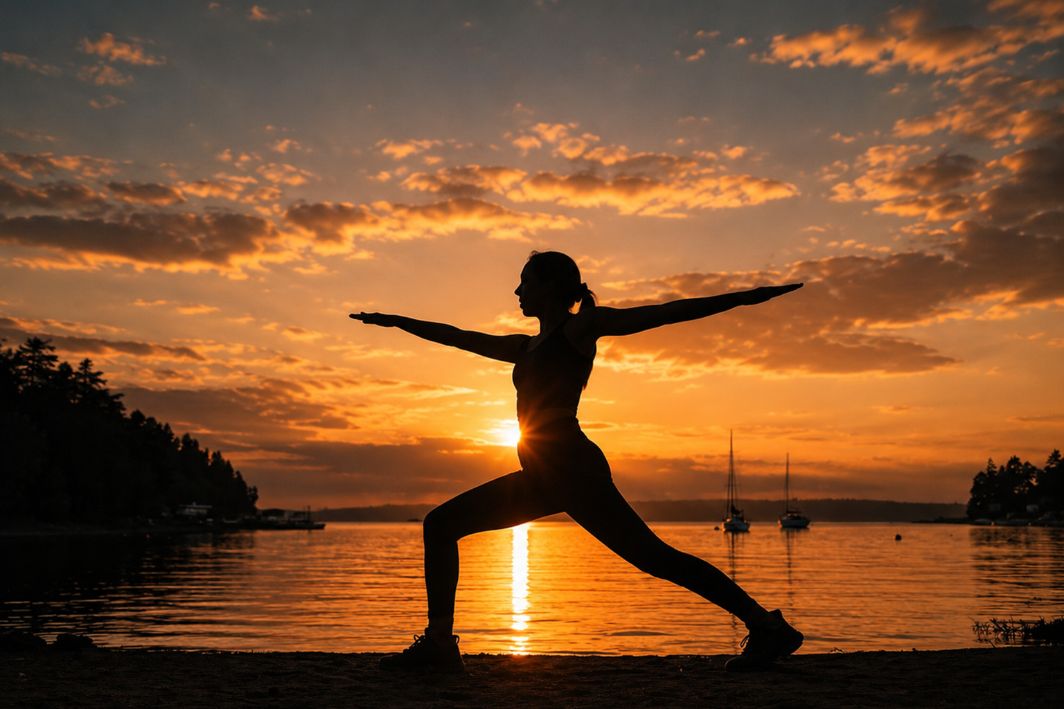 Live online yoga practice